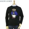 Polo Ralph Lauren Polo Bear Wool Crewneck Sweater Black With Rlx Bear