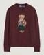 Polo Ralph Lauren Polo Bear Wool Cashmere Blend Sweater Burgundy New Rare