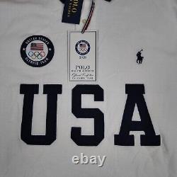 Polo Ralph Lauren Polo Shirt Size Mens Large Custom Slim Olympic Team USA NEW