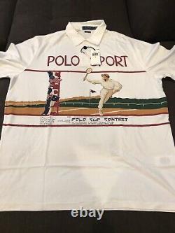 Polo Ralph Lauren Polo Sport Tennis Cup Contest LARGE STADIUM NWT 1992 CASINO