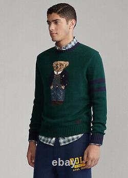 Polo Ralph Lauren Preppy Bear Wool Sweater in Forrest St Andrew Bear Size L