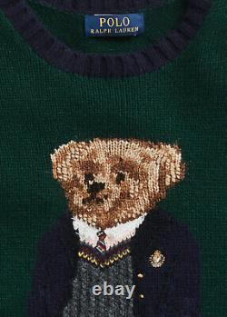 Polo Ralph Lauren Preppy Bear Wool Sweater in Forrest St Andrew Bear Size L