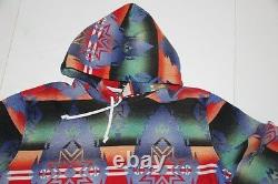 Polo Ralph Lauren Pullover Hoodie Indian Patterned French Terry southwestern S