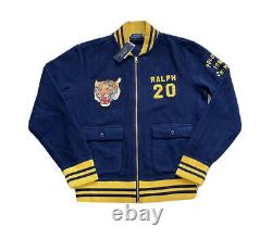 Polo Ralph Lauren R. L Naval Tigers Ralph 20 Fleece Sweater Jacket NWT Men's XL