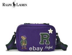 Polo Ralph Lauren RRL Bear Royal Purple Shoulder Bag Pack New Tags FAST SHIP