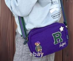 Polo Ralph Lauren RRL Bear Royal Purple Shoulder Bag Pack New Tags FAST SHIP