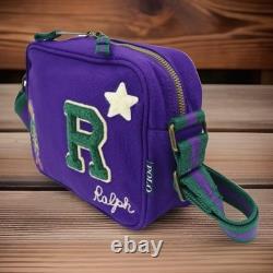 Polo Ralph Lauren RRL Bear Royal Purple Shoulder Bag Pack New Tags FAST SHIP