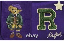 Polo Ralph Lauren RRL Bear Royal Purple Shoulder Bag Pack New Tags FAST SHIP