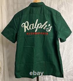 Polo Ralph Lauren Ralph's Motorsports Graphic Button Up Shirt Size M NWT