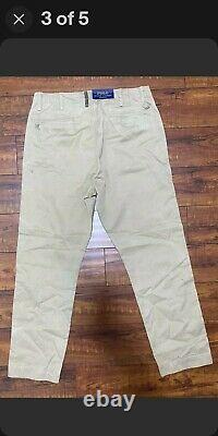Polo Ralph Lauren Relaxed Fit Bedford Paint Splatter Repaired Chino Pants New