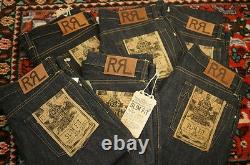 Polo Ralph Lauren Rrl Blue Raw Rigid Slim Fit Japanese Selvedge Denim Jeans $340