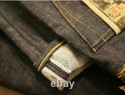 Polo Ralph Lauren Rrl Blue Raw Rigid Slim Fit Japanese Selvedge Denim Jeans $340