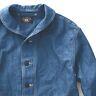 Polo Ralph Lauren Rrl Indigo Cotton Linen Shawl Military Chore Jacket $490+