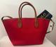 Polo Ralph Lauren Ruby/navy Convertible Medium Bellport Tote Nwt