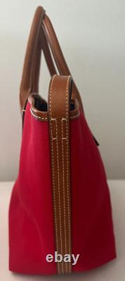 Polo Ralph Lauren Ruby/Navy Convertible Medium Bellport Tote NWT