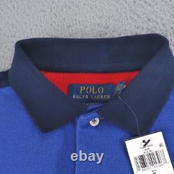 Polo Ralph Lauren Shirt Men Small Blue Mesh Classic Fit Basketball Pony Polo NEW
