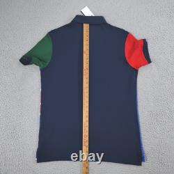 Polo Ralph Lauren Shirt Men Small Blue Mesh Classic Fit Basketball Pony Polo NEW