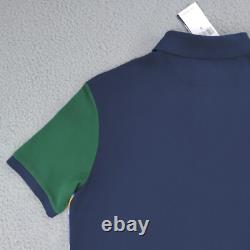 Polo Ralph Lauren Shirt Men Small Blue Mesh Classic Fit Basketball Pony Polo NEW