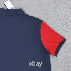 Polo Ralph Lauren Shirt Men Small Blue Mesh Classic Fit Basketball Pony Polo NEW