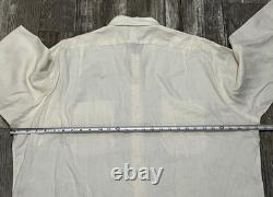 Polo Ralph Lauren Shirt Men's 2XL XXL Off White 100% Linen G. I. Safari NEW
