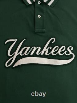 Polo Ralph Lauren Shirt Men's L New York Yankees Classic Fit Cotton Green White