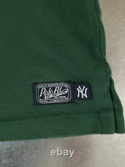 Polo Ralph Lauren Shirt Men's L New York Yankees Classic Fit Cotton Green White