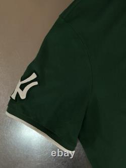 Polo Ralph Lauren Shirt Men's L New York Yankees Classic Fit Cotton Green White