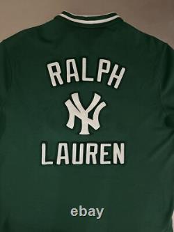 Polo Ralph Lauren Shirt Men's L New York Yankees Classic Fit Cotton Green White