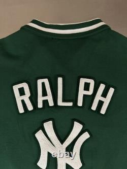Polo Ralph Lauren Shirt Men's L New York Yankees Classic Fit Cotton Green White