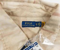 Polo Ralph Lauren Shirt Mens XLarge Beige Southwestern Aztec Overshirt Adult NEW