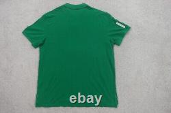 Polo Ralph Lauren Shirt Mens XXL Green Ireland Rugby Spellout Colorblock #12 NEW