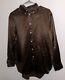 Polo Ralph Lauren Size S Brown Relaxed Fit Silk Charmeuse Shirt Msrp-$348