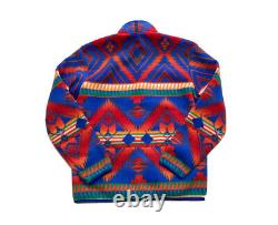 Polo Ralph Lauren Southwestern Aztec Fleece Pullover Sweater Jacket NWT Men's L