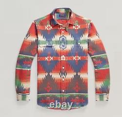 Polo Ralph Lauren Southwestern Workshirt Medium Jacquard Aztec NWT $248