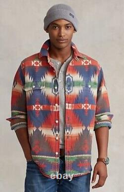 Polo Ralph Lauren Southwestern Workshirt Medium Jacquard Aztec NWT $248