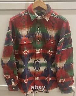 Polo Ralph Lauren Southwestern Workshirt Medium Jacquard Aztec NWT $248