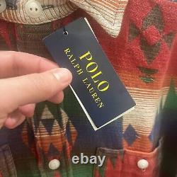 Polo Ralph Lauren Southwestern Workshirt Medium Jacquard Aztec NWT $248