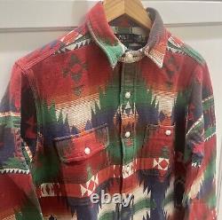 Polo Ralph Lauren Southwestern Workshirt Medium Jacquard Aztec NWT $248