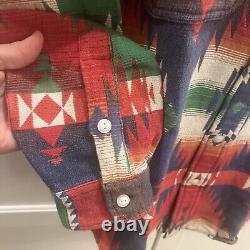 Polo Ralph Lauren Southwestern Workshirt Medium Jacquard Aztec NWT $248