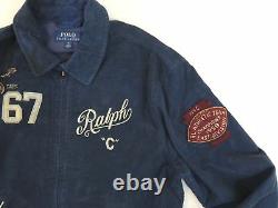 Polo Ralph Lauren Spartan Corduroy Letterman Varsity Jacket Stadium 1992 Bear L