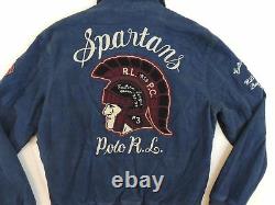 Polo Ralph Lauren Spartan Corduroy Letterman Varsity Jacket Stadium 1992 Bear L