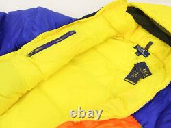 Polo Ralph Lauren Special Edition Hooded Down Puffer Jacket Coat Multicolor