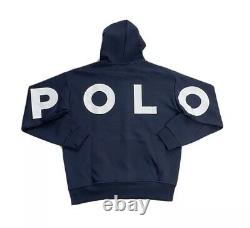 Polo Ralph Lauren Spell Out Double Knit Tracksuit Navy New WithTags Mens L
