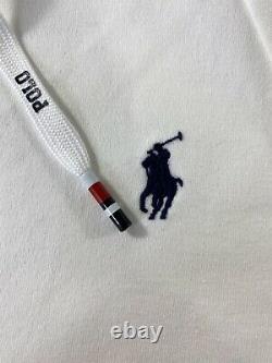 Polo Ralph Lauren Spell Out Hoodie Sweatshirt Sweater White New withTags Mens XXL