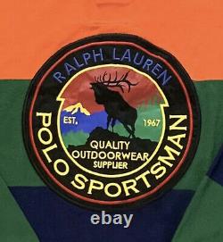 Polo Ralph Lauren Sportsman Patch Logo Longsleeve Mens Rugby Shirt NWT
