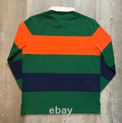 Polo Ralph Lauren Sportsman Patch Long Sleeve Rugby Shirt Colorblock Mens S M L