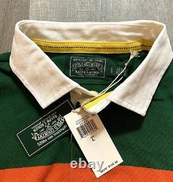 Polo Ralph Lauren Sportsman Patch Long Sleeve Rugby Shirt Colorblock Mens S M L