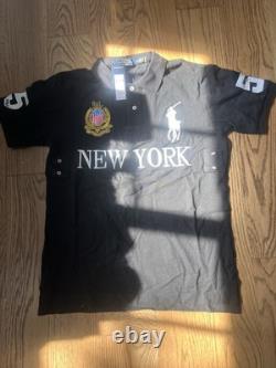 Polo Ralph Lauren Stitched Custom Fit New York #5 Jersey Men's US Size M