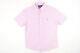 Polo Ralph Lauren Striped Pink Small Untucked Fit Wrinkle Button Front Shirt New