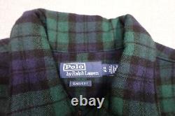 Polo Ralph Lauren Tartan Plaid Flannel Mens XL Wool Flap Pocket Heavyweight NEW